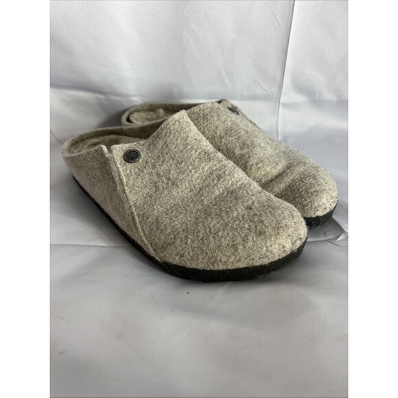 Birkenstock Zermatt Rivet Wool Eggnog Sandals Size 38 - Picture 13 of 13